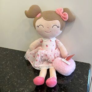 Personalized Gloveleya Doll , Baby Custom Gifts , Cloth Doll with name-S…